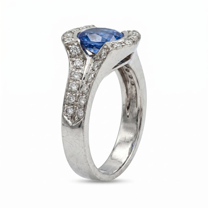 Bague or et Saphir