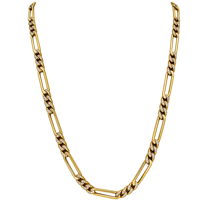 Cartier Collier or et Diamant pavage