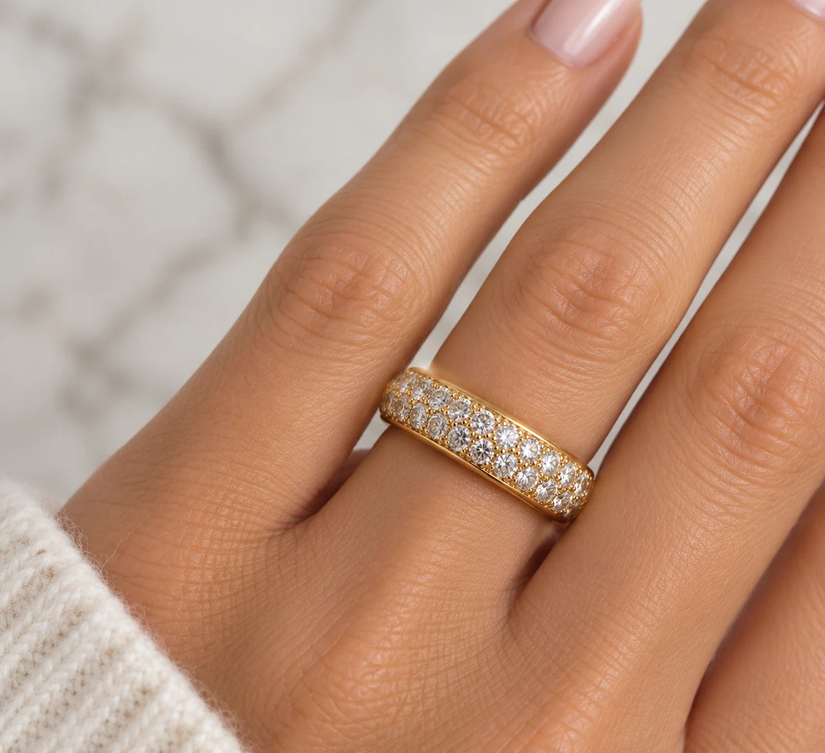 Cartier Bague Etincelle or et Diamant pavage