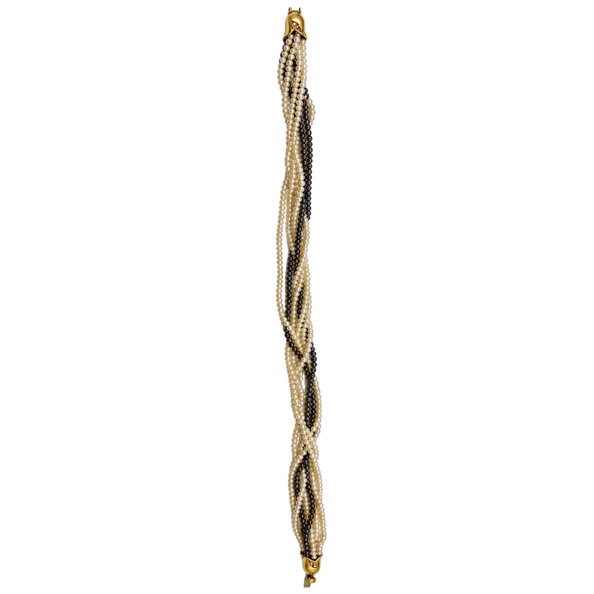 Collier or et Perles