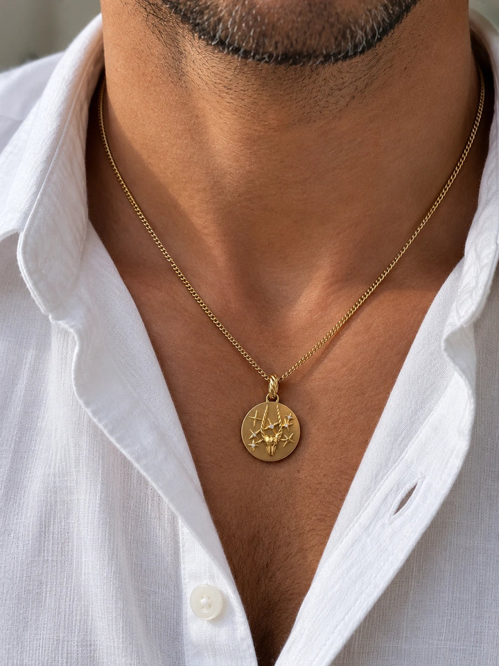 David Yurman Médaille Zodiac or et Diamant