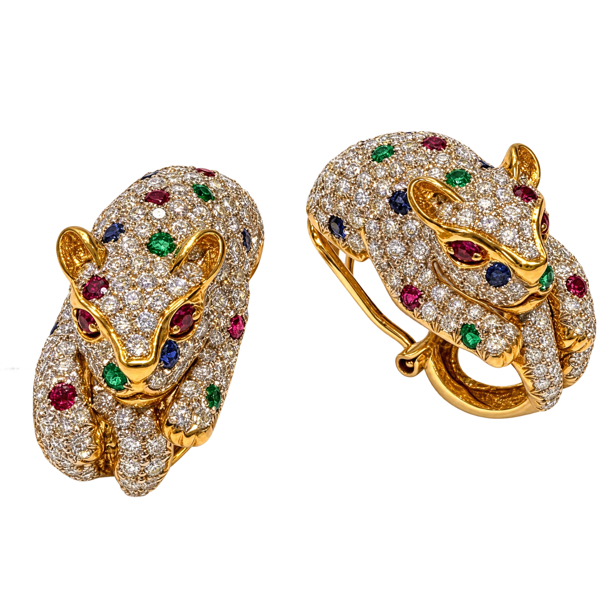 Boucles d'oreilles or et Diamant