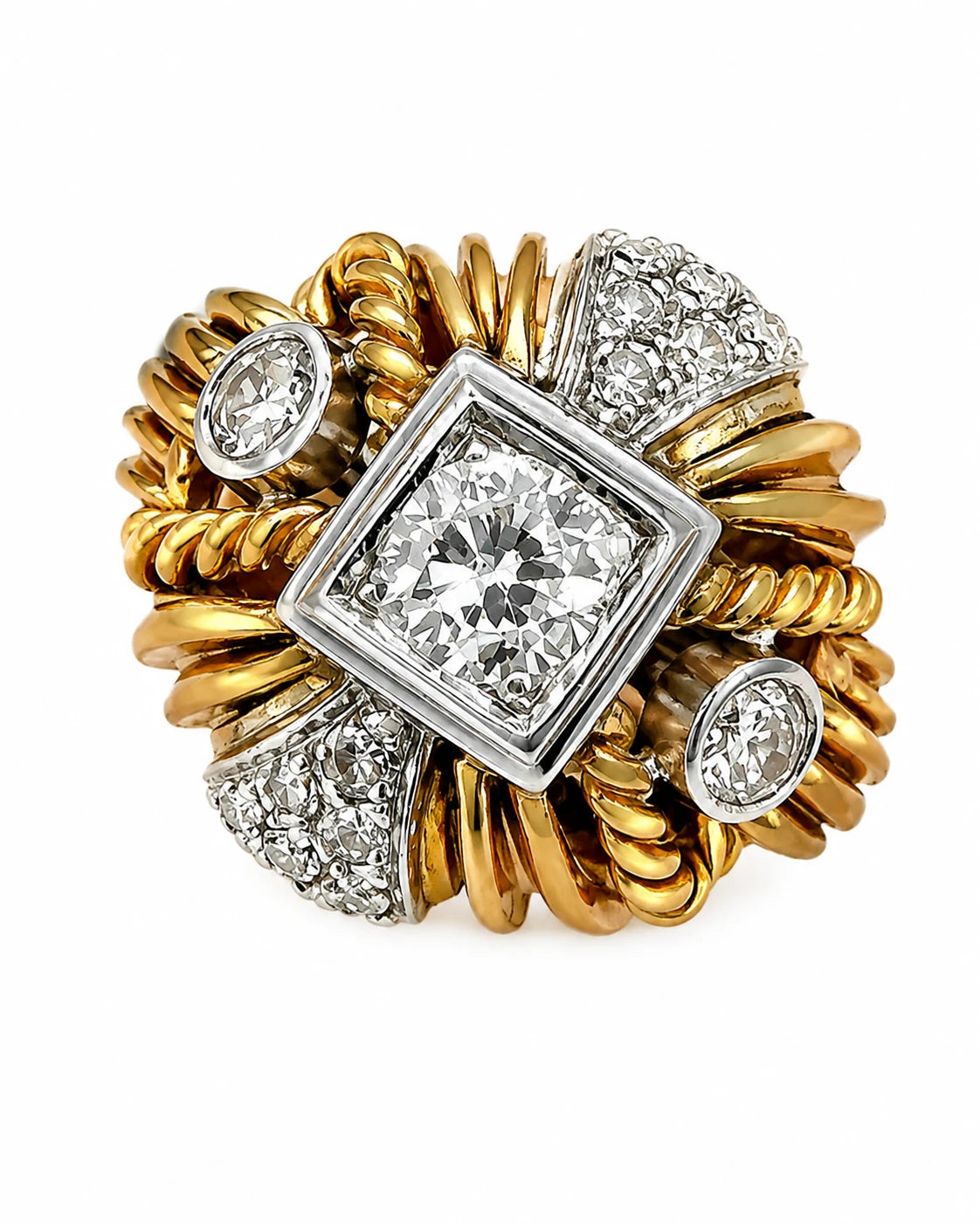 Bague or jaune et Diamants