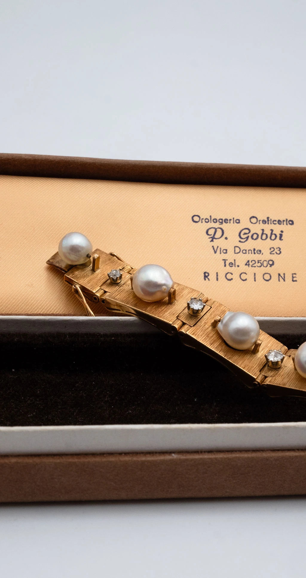 D. Gobbo Bracelet or et Perle