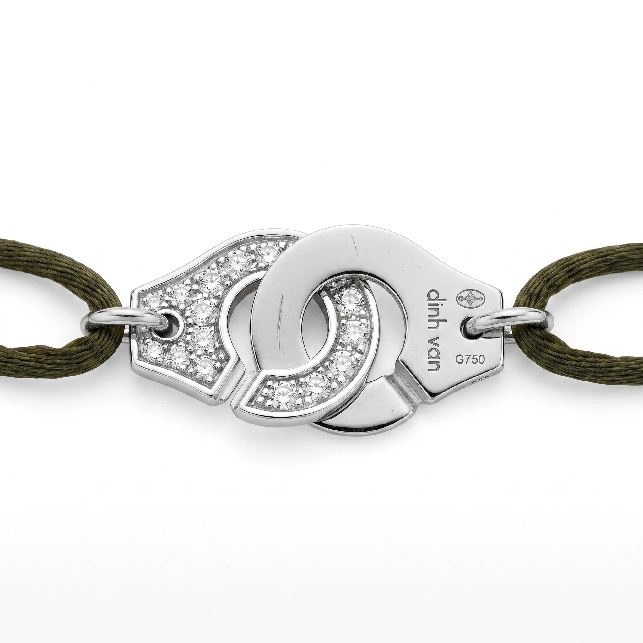 Dinh van Bracelet Menottes Or blanc et Diamants