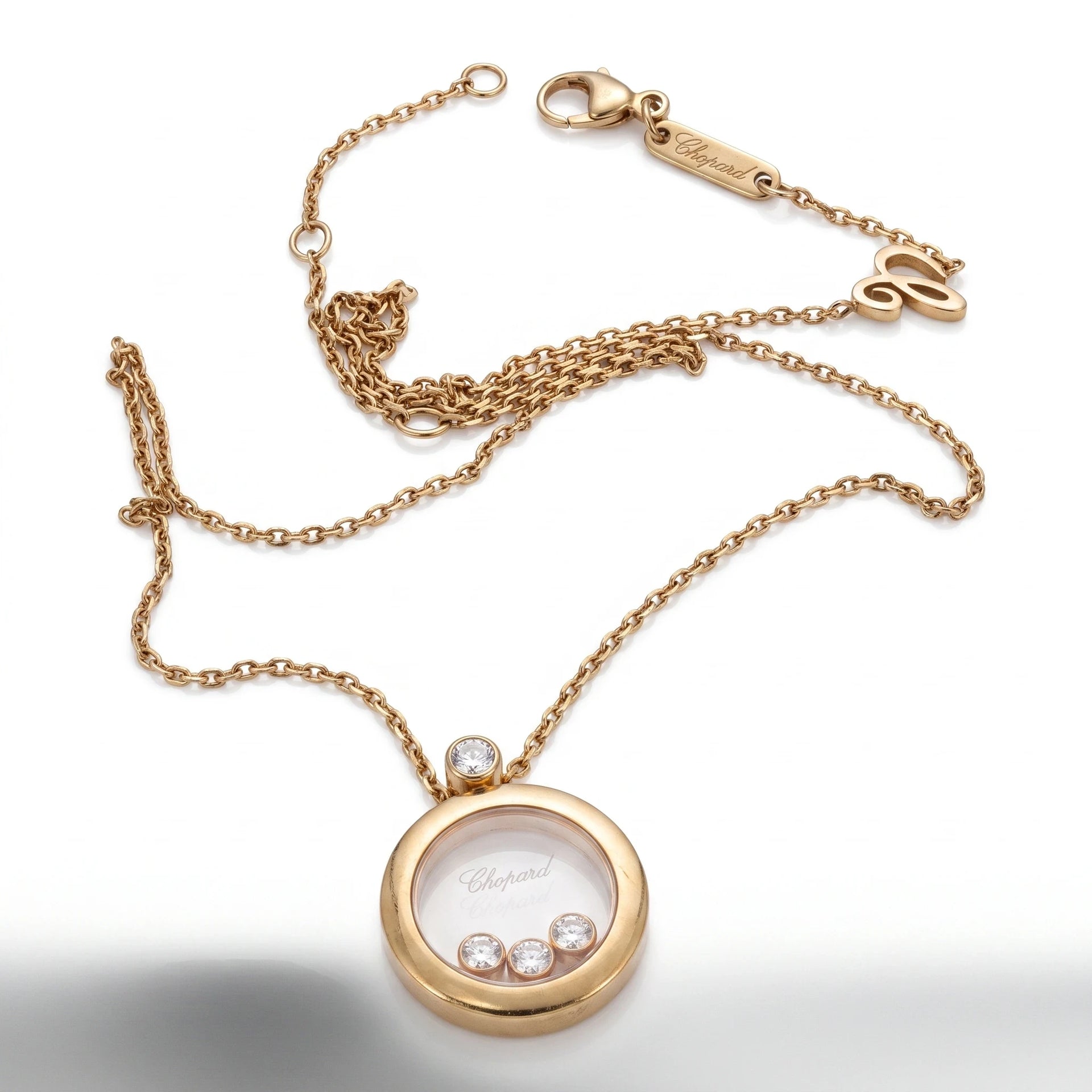 Chopard Collier Happy diamond Or jaune et Diamant