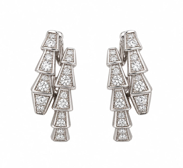 Bulgari Boucles d'oreilles Serpenti or et Diamant
