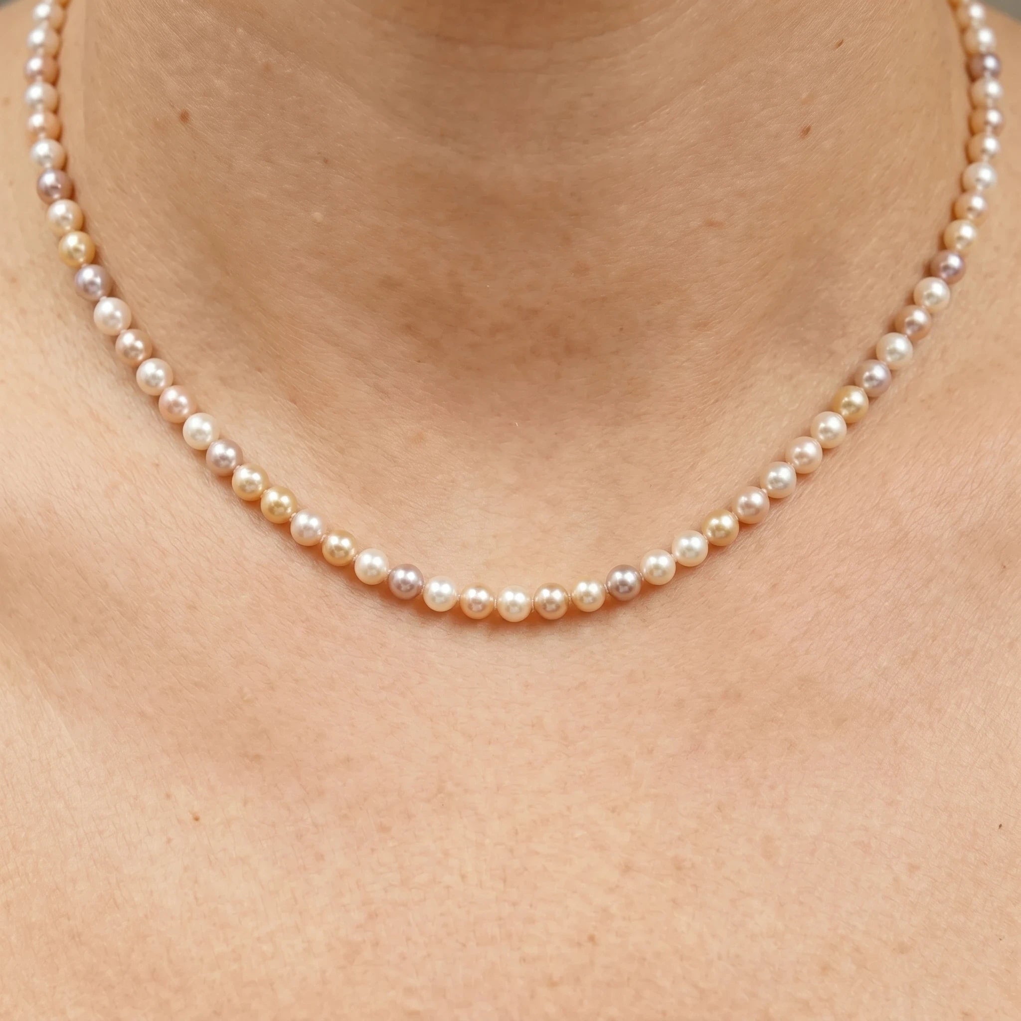 Collier Or jaune et Perle