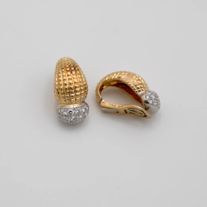 OJ Perrin Boucles d'oreilles Or jaune et Diamants