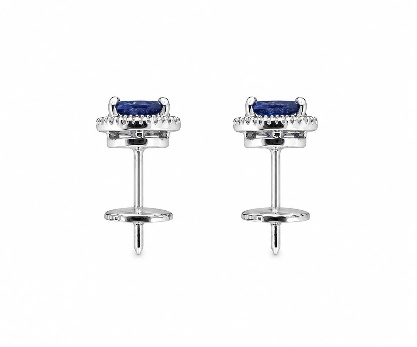 Boucles d'oreilles or et Saphir