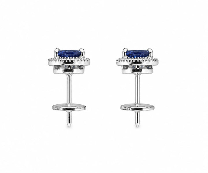 Boucles d'oreilles or et Saphir
