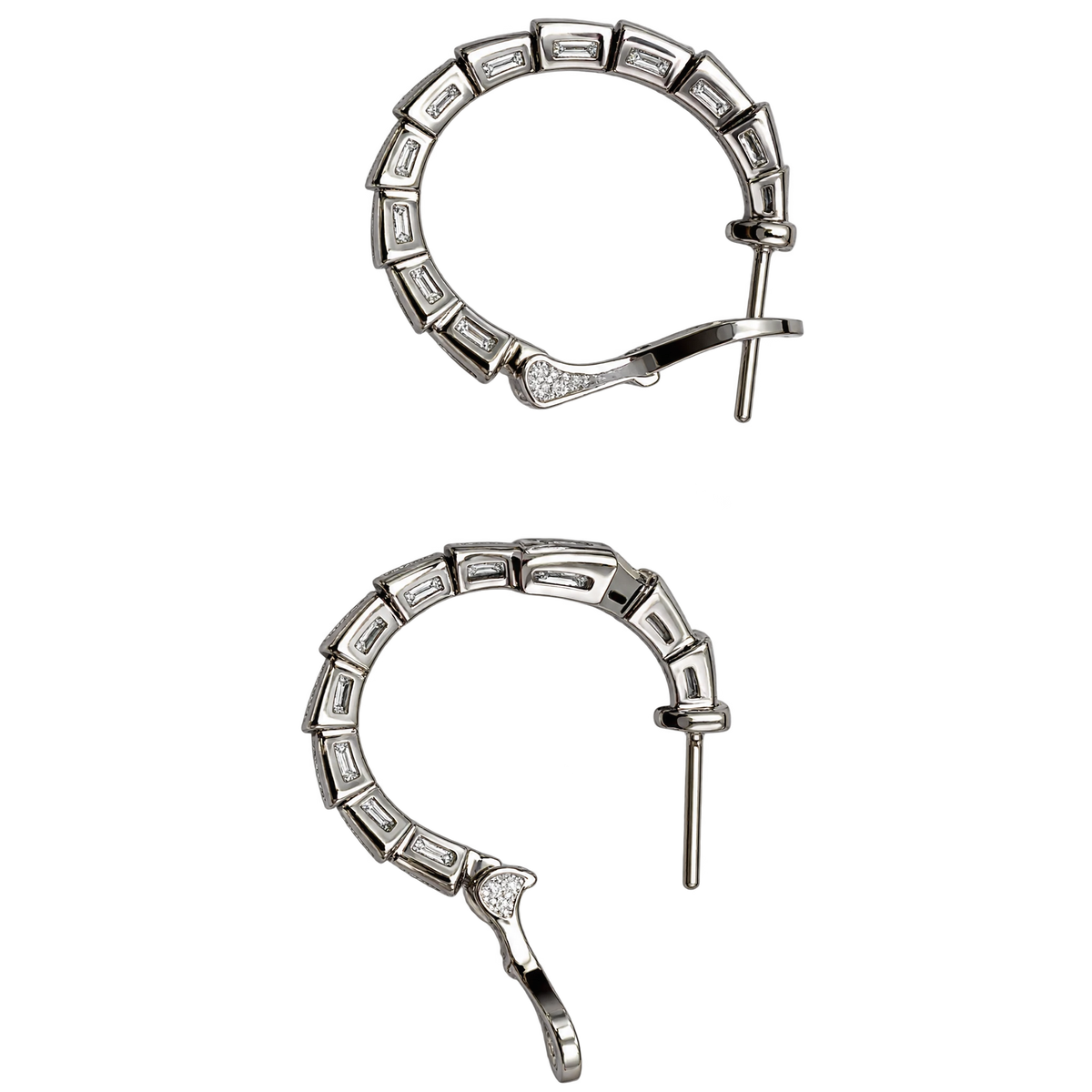 Bulgari Boucles d'oreilles Serpenti or et Diamant