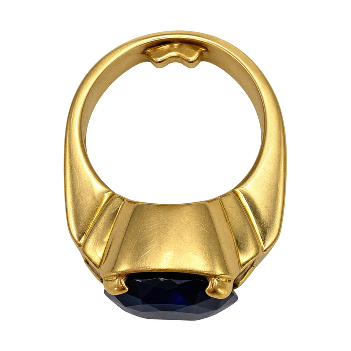 Bague or et Saphir