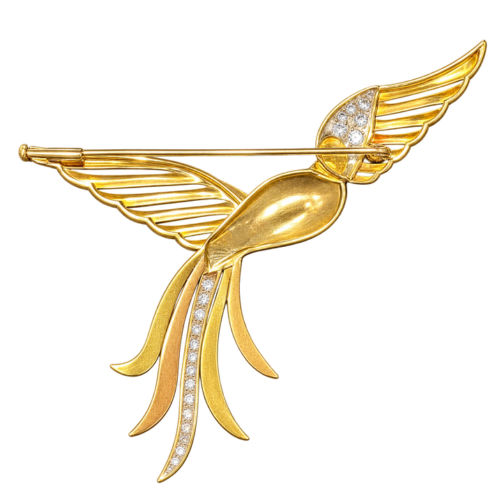 Broche or et Diamants
