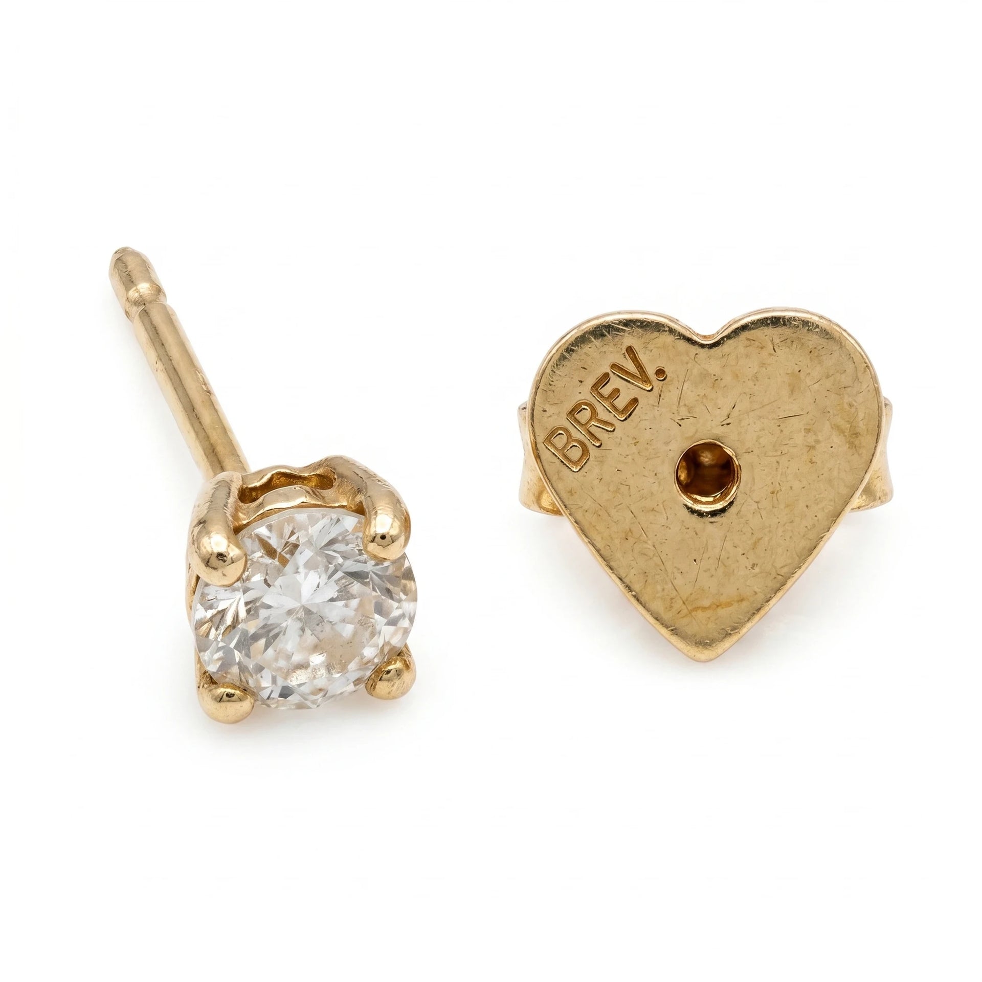 Boucles d'oreilles Or jaune et Diamant