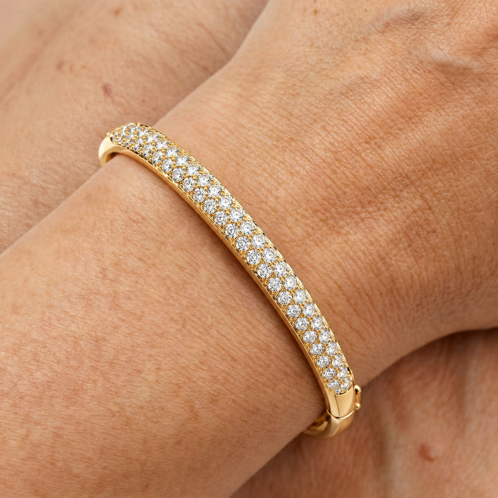 Bracelet or et Diamant pavage