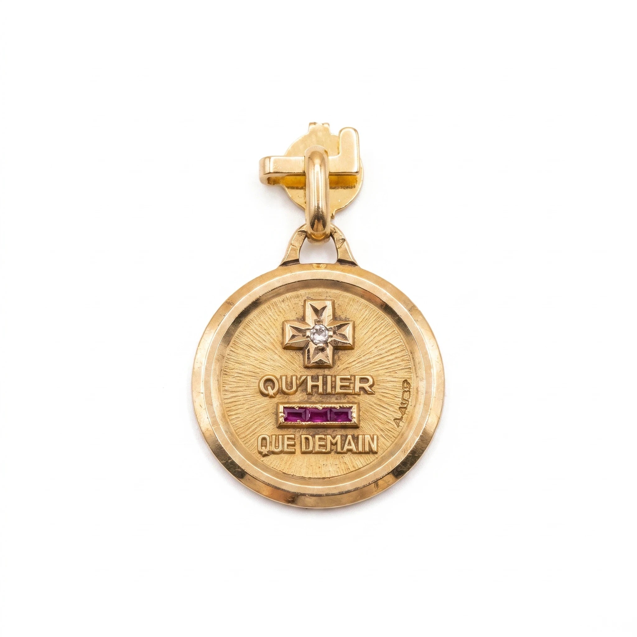 Augis Collier + qu'hier - que demain or et Rubis