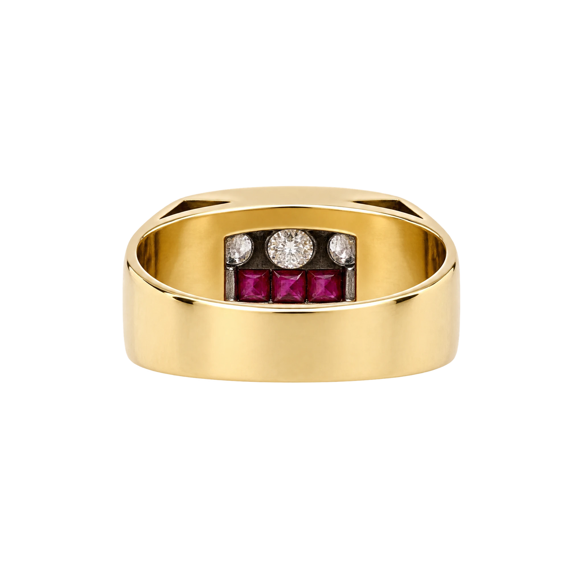 Bague or et Rubis