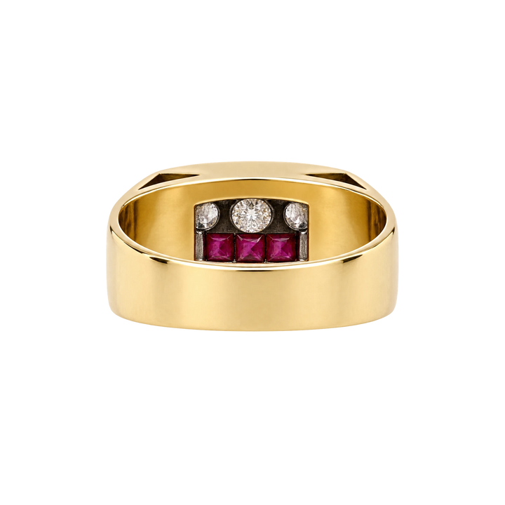 Bague or et Rubis