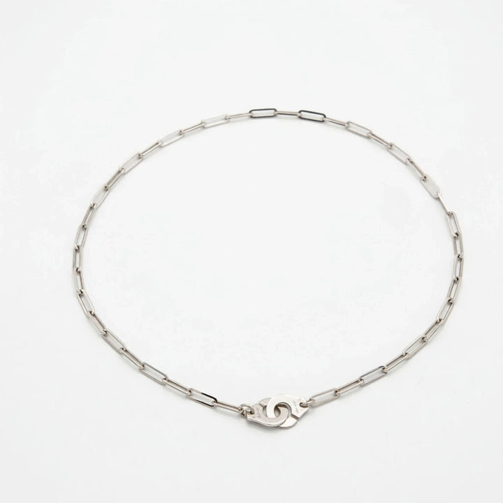 Dinh van Collier Menottes Or blanc