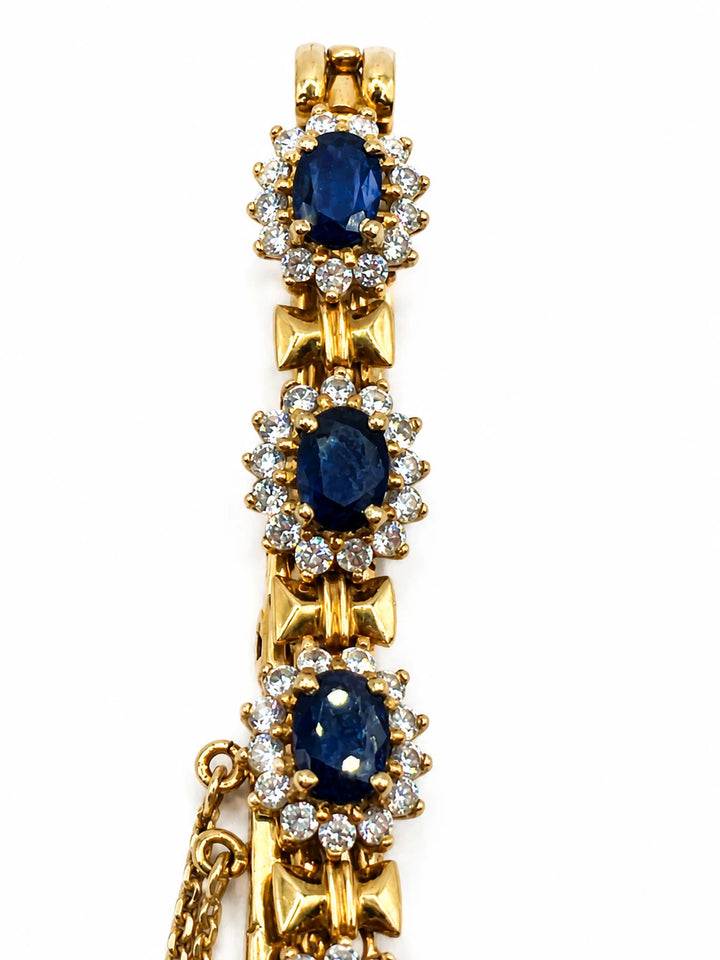 Bracelet or et Saphir
