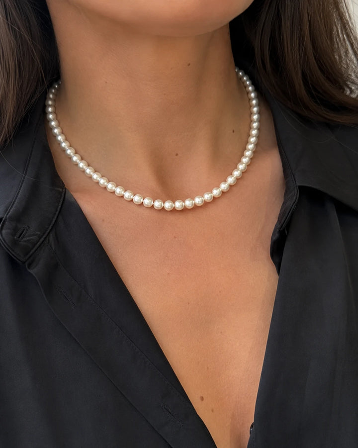 Collier or et Perles