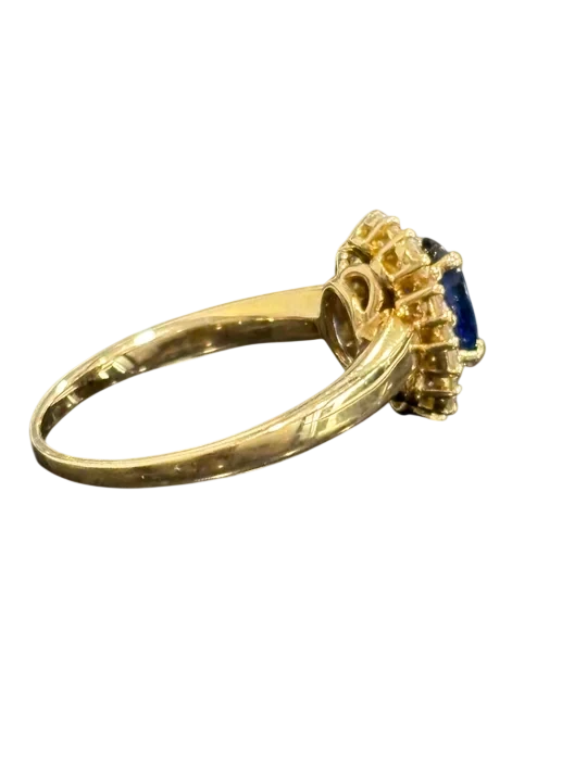 Bague or et Saphir