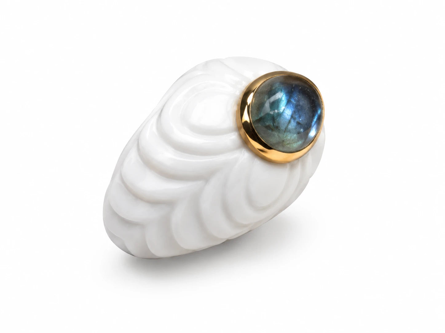 Bulgari Bague Chandra or et Topaze