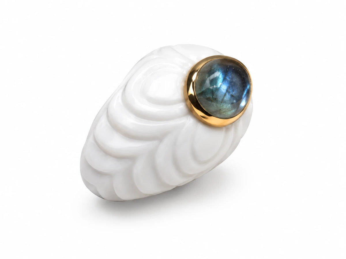 Bulgari Bague Chandra or et Topaze