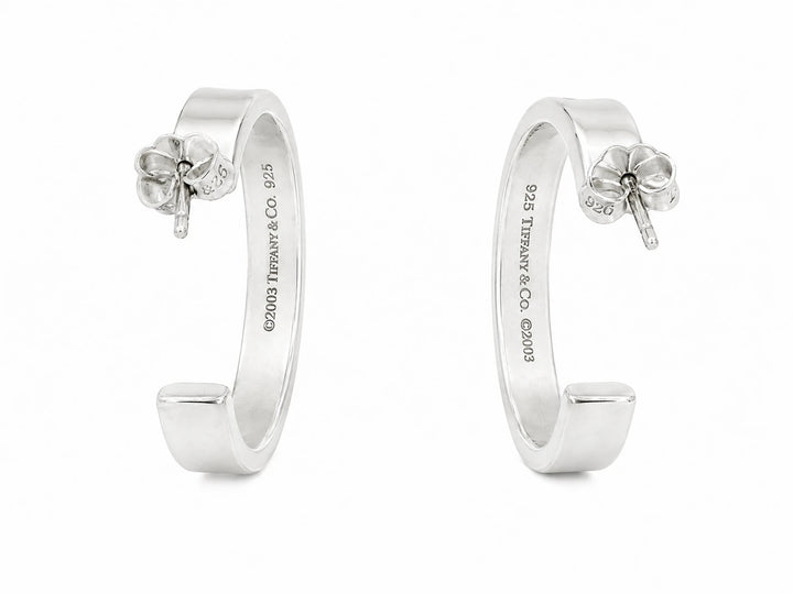 Tiffany & Co. Boucles d'oreilles 1837 argent