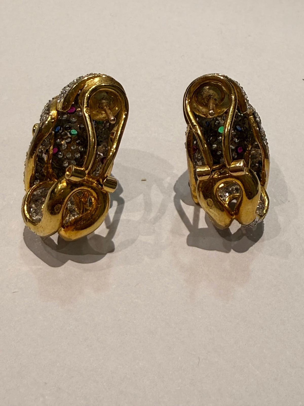 Boucles d'oreilles or et Diamant