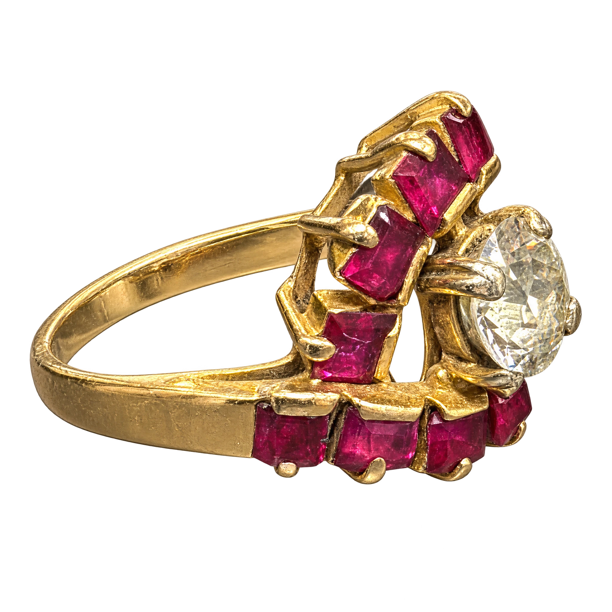 Bague or et Rubis
