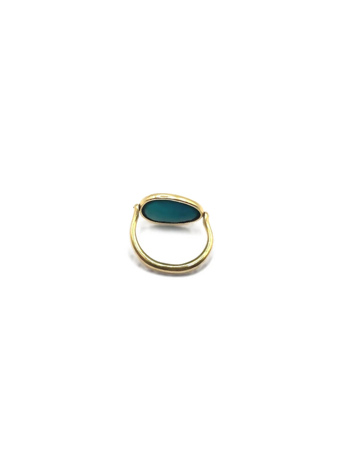 Marie-Hélène de Taillac Bague Swivel or et Turquoise