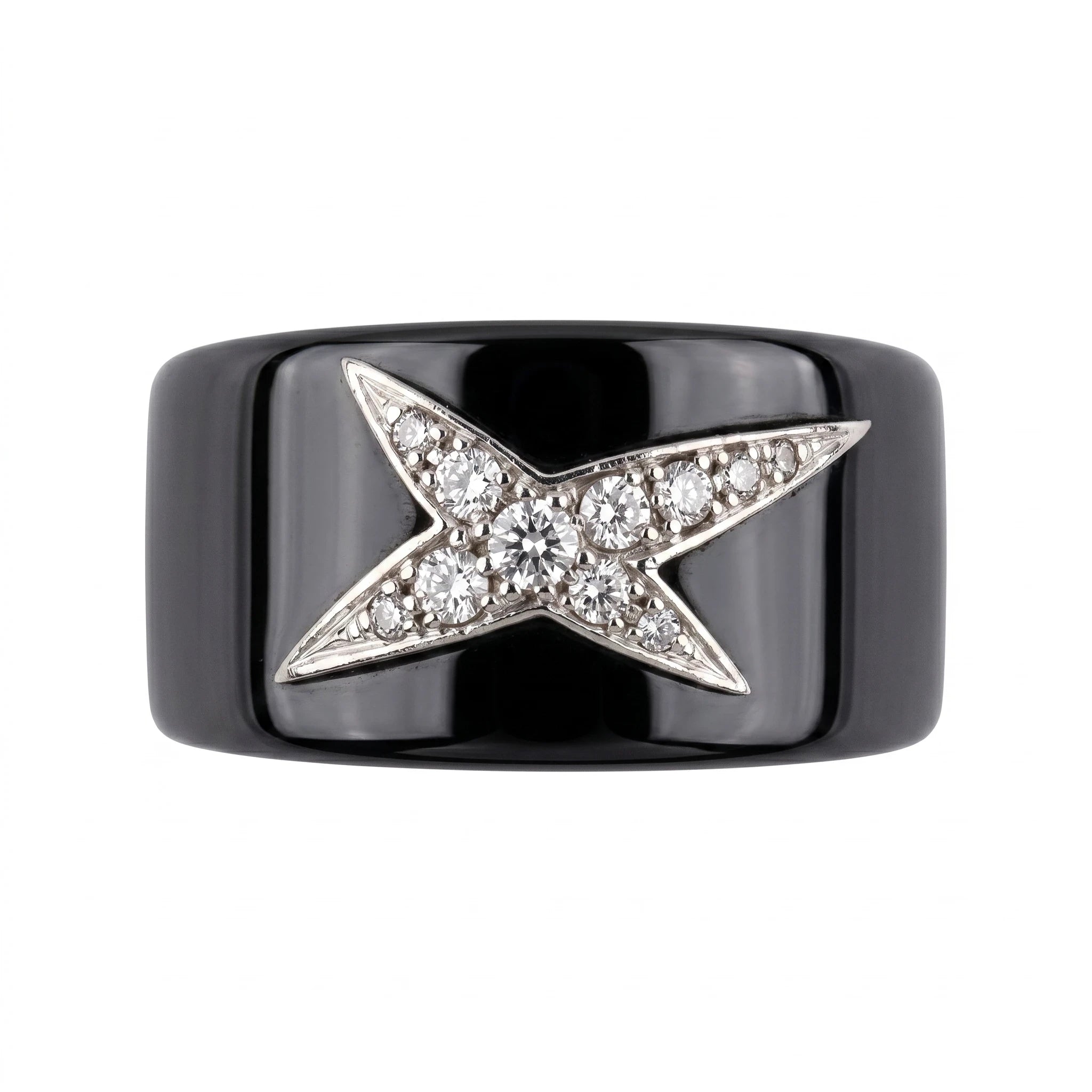 Mauboussin Bague Etoile Divine Or blanc et Diamant pavage