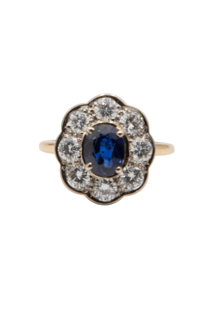 Bague or et Saphir