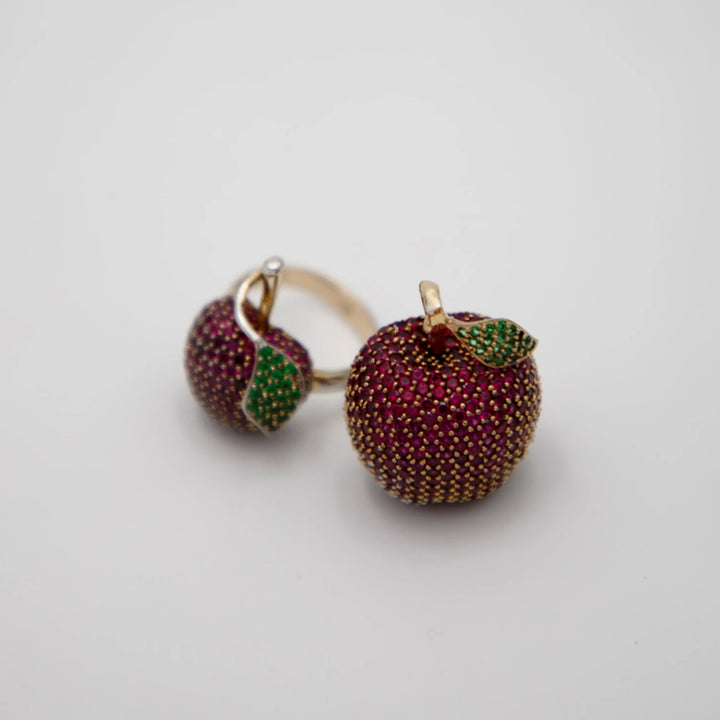 Bague or et Rubis