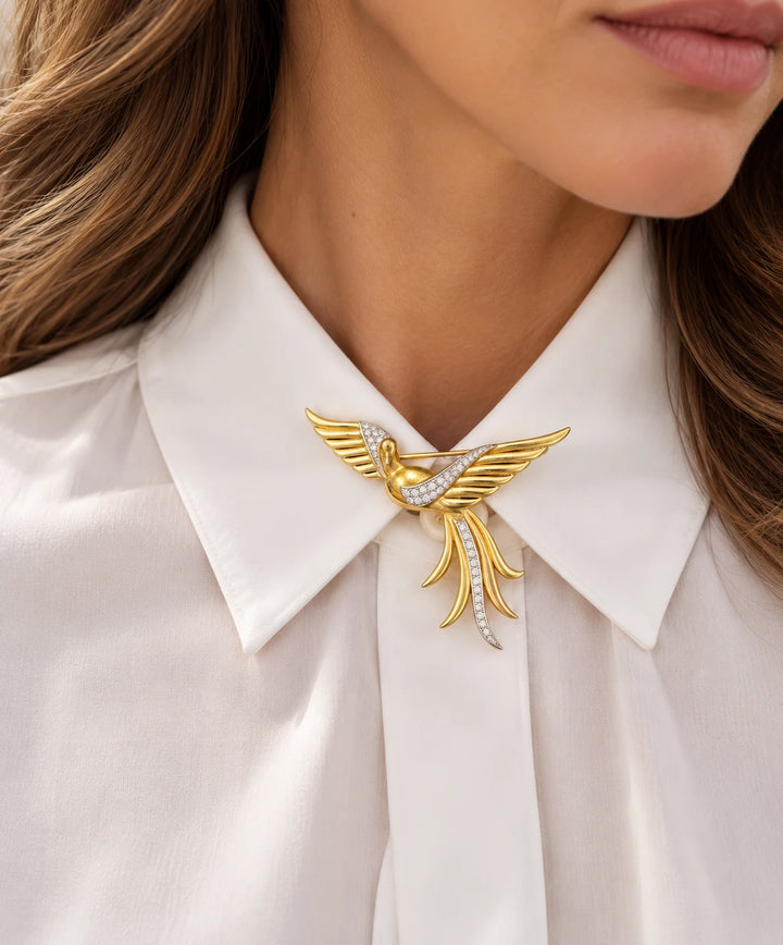 Broche or et Diamants