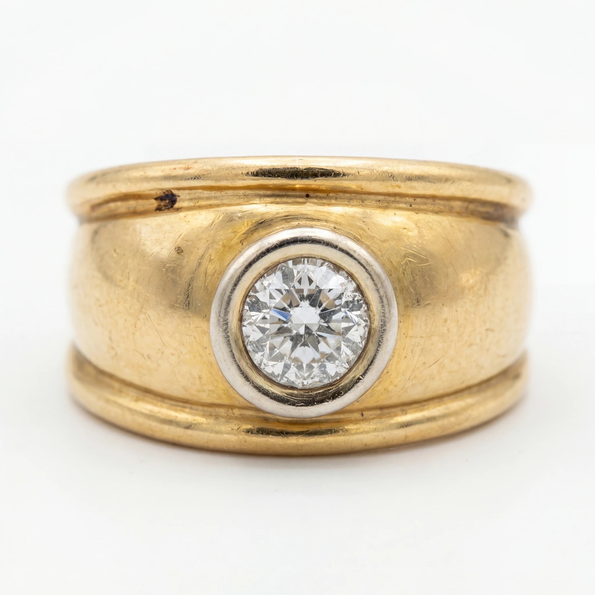 Bague Or jaune et Diamant