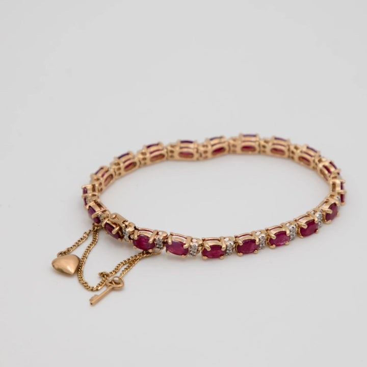 Bracelet Or jaune et Rubis