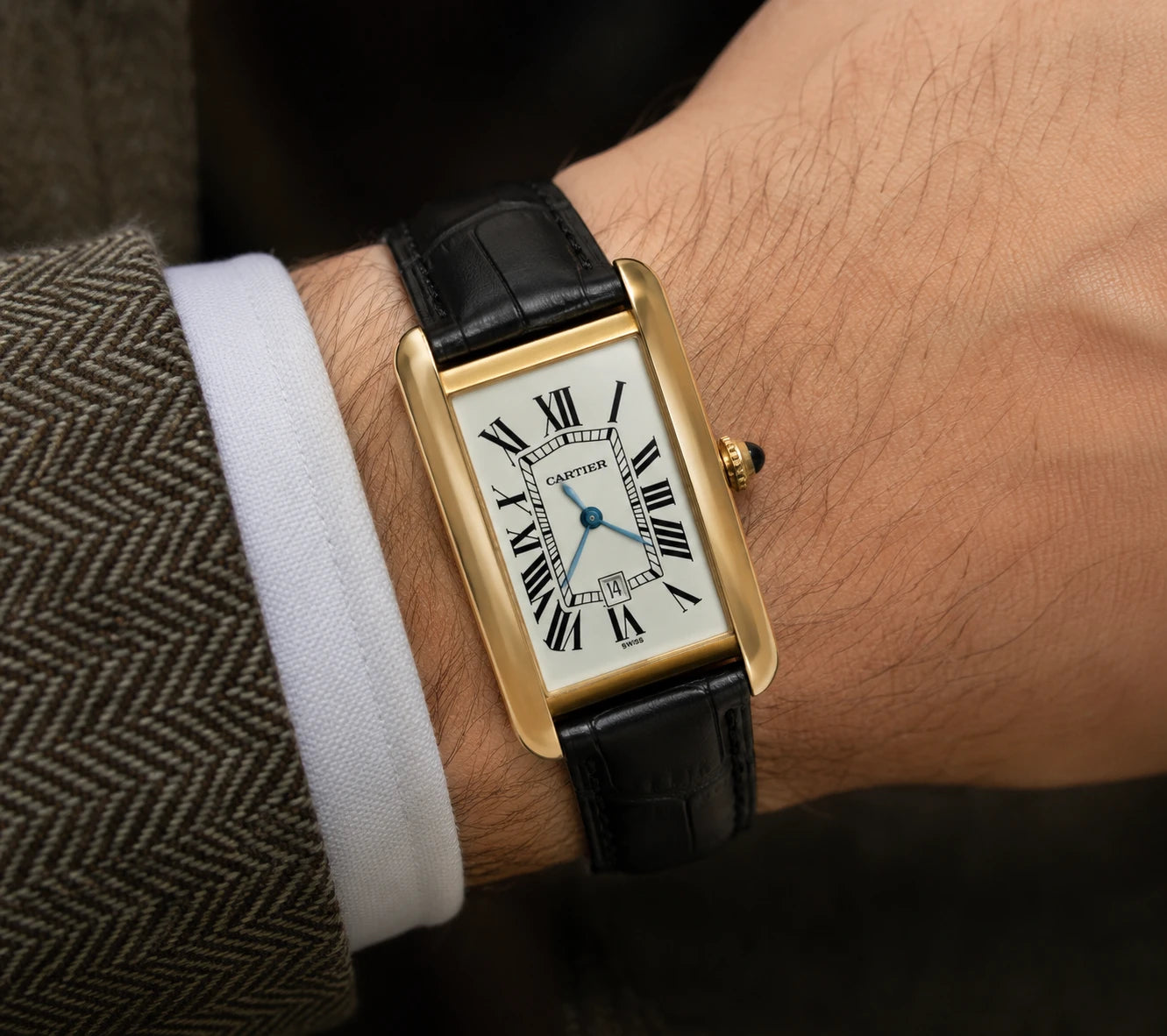 Montre Cartier tank américaine
