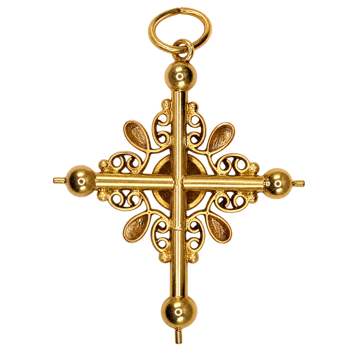 Pendentif croix or