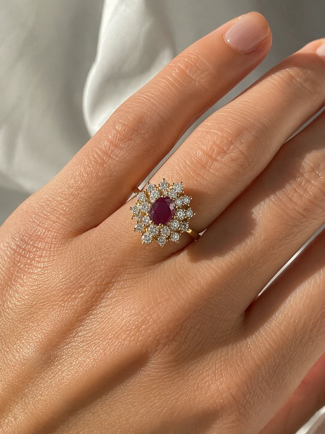 Bague or et Grenat