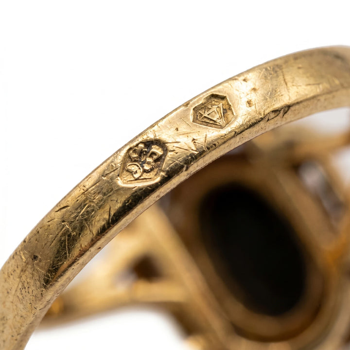 Bague or et Saphir