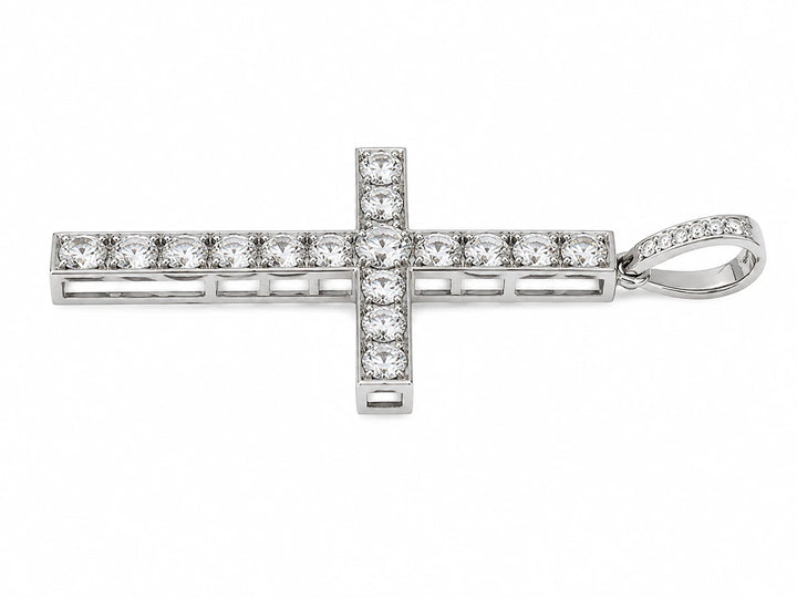 Pendentif platine et Diamant pavage
