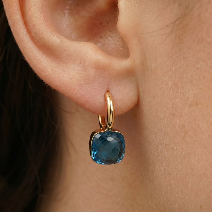 Pomellato Boucles d'oreilles Nudo Classic Or jaune et Topaze