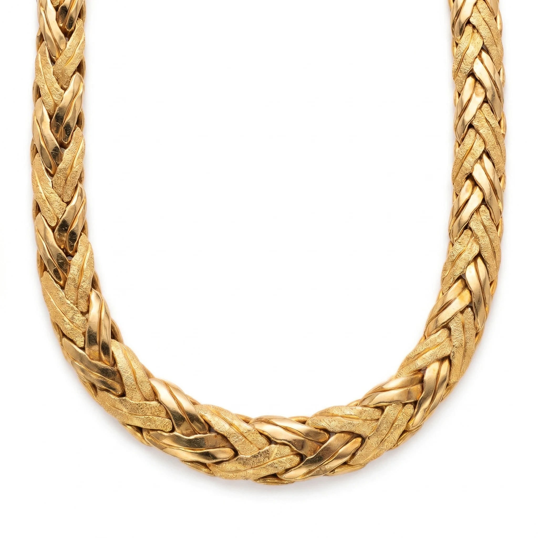 Collier Tressé Or jaune