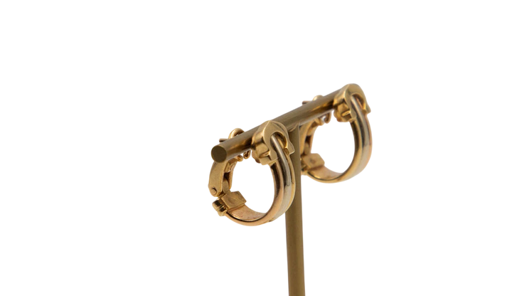 Cartier Boucles d'oreilles Double C or