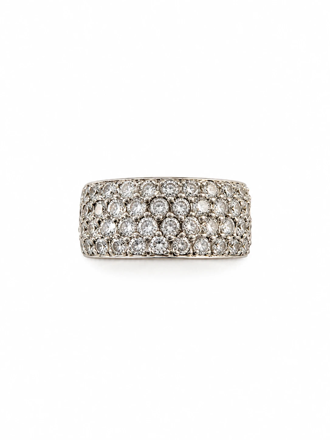 Bague or et Diamant pavage