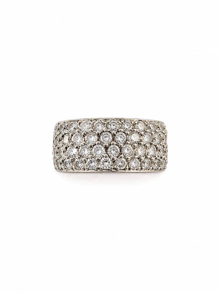 Bague or et Diamant pavage