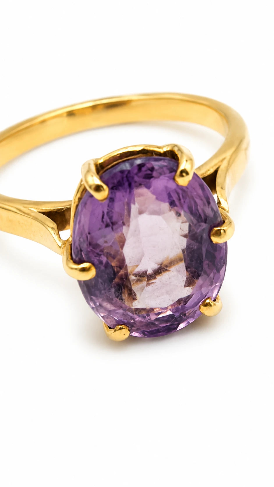 Bague or et Améthyste